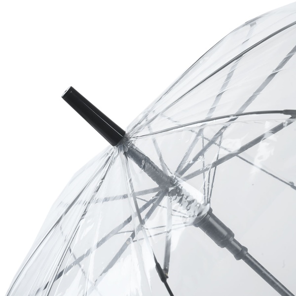 2er-Set Transparenter Regenschirm mit Automatik, 85 cm Durchmesser, klarer Glockenschirm für Damen & Herren, robuster Stockschirm mit Einhand-Öffnung