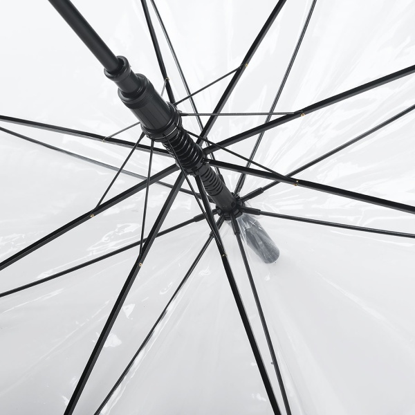 2er-Set Transparenter Regenschirm mit Automatik, 85 cm Durchmesser, klarer Glockenschirm für Damen & Herren, robuster Stockschirm mit Einhand-Öffnung