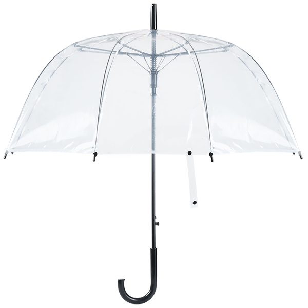 2er-Set Transparenter Regenschirm mit Automatik, 85 cm Durchmesser, klarer Glockenschirm für Damen & Herren, robuster Stockschirm mit Einhand-Öffnung