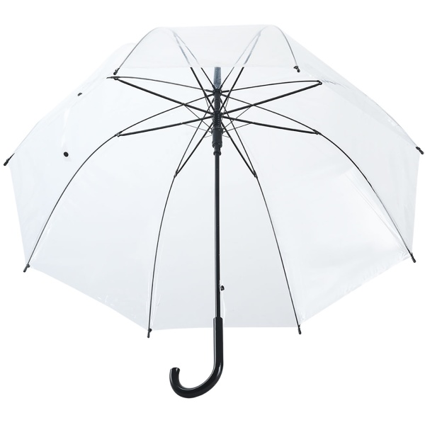 2er-Set Transparenter Regenschirm mit Automatik, 85 cm Durchmesser, klarer Glockenschirm für Damen & Herren, robuster Stockschirm mit Einhand-Öffnung