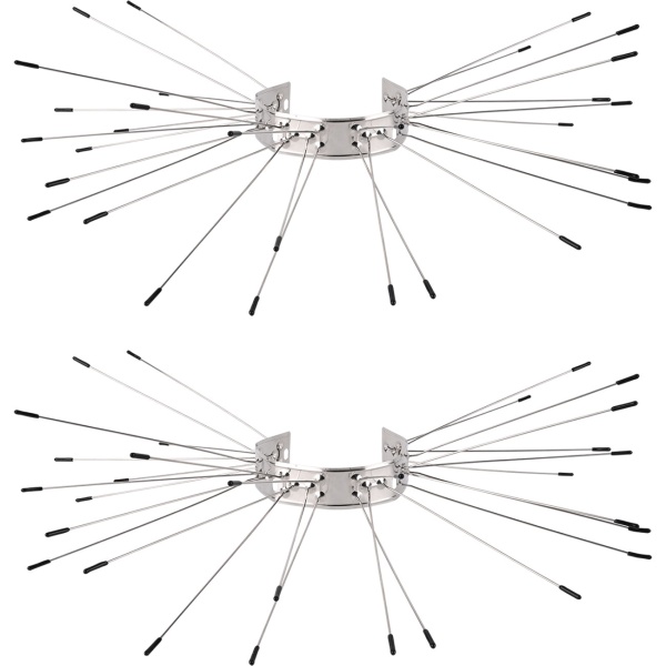 Effektiver Marder-Abwehrgürtel 2er Set aus Edelstahl, Kletterschutz für Regenrohre und Bäume, Abwehr gegen Waschbären & Katzen, leichte Montage