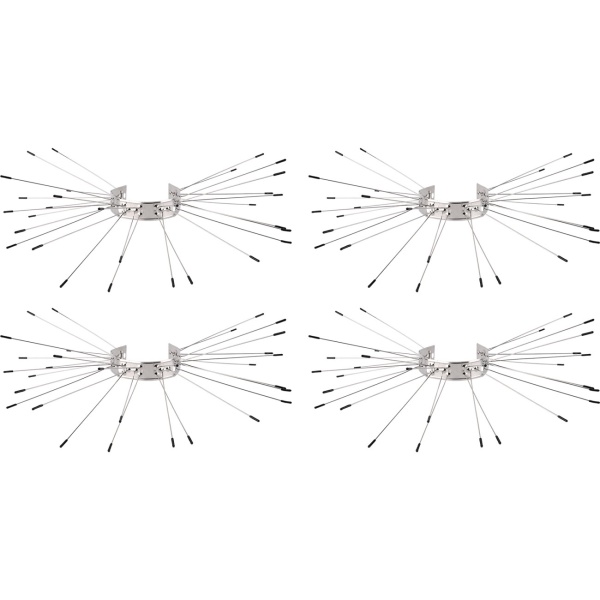 Effektiver Marder-Abwehrgürtel 4er Set aus Edelstahl, Kletterschutz für Regenrohre und Bäume, Abwehr gegen Waschbären & Katzen, leichte Montage