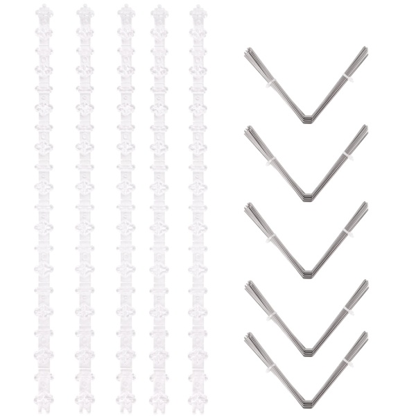 Effektive 10er-Set Taubenabwehr Spikes, 3-reihig Edelstahl, 5m - individuell anpassbar - Robuste Abwehr-Spitzen für optimalen Vogelschutz