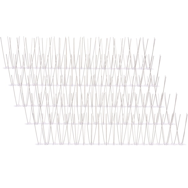 Effektive 10er-Set Taubenabwehr Spikes, 3-reihig Edelstahl, 5m - individuell anpassbar - Robuste Abwehr-Spitzen für optimalen Vogelschutz