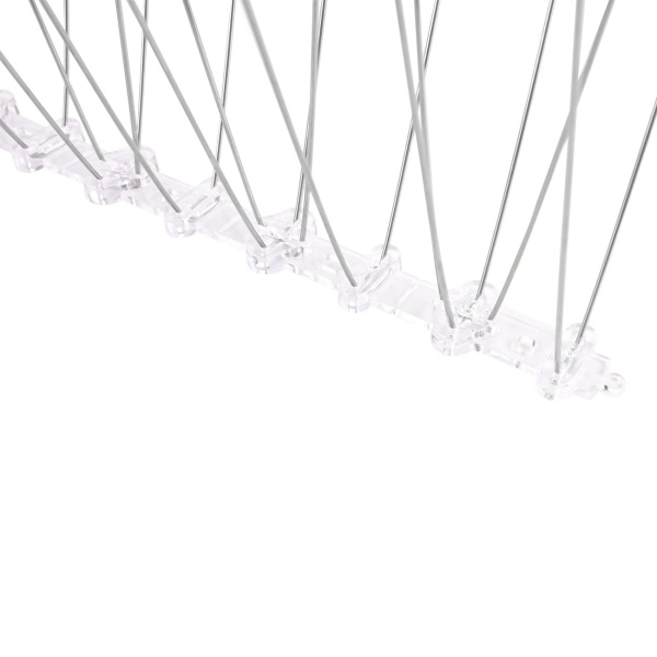 Effektive 10er-Set Taubenabwehr Spikes, 3-reihig Edelstahl, 5m - individuell anpassbar - Robuste Abwehr-Spitzen für optimalen Vogelschutz
