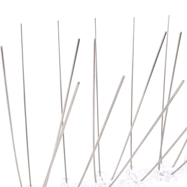 Effektive 10er-Set Taubenabwehr Spikes, 3-reihig Edelstahl, 5m - individuell anpassbar - Robuste Abwehr-Spitzen für optimalen Vogelschutz