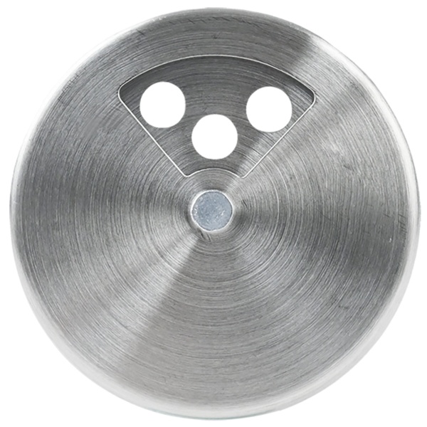 Edler Gewürzstreuer Edelstahl mit Sichtfenster 94ml Vorratsdose für Gewürze Kräuter Salz Pfeffer Streuer mit 3 verstellbaren Lochgrössen