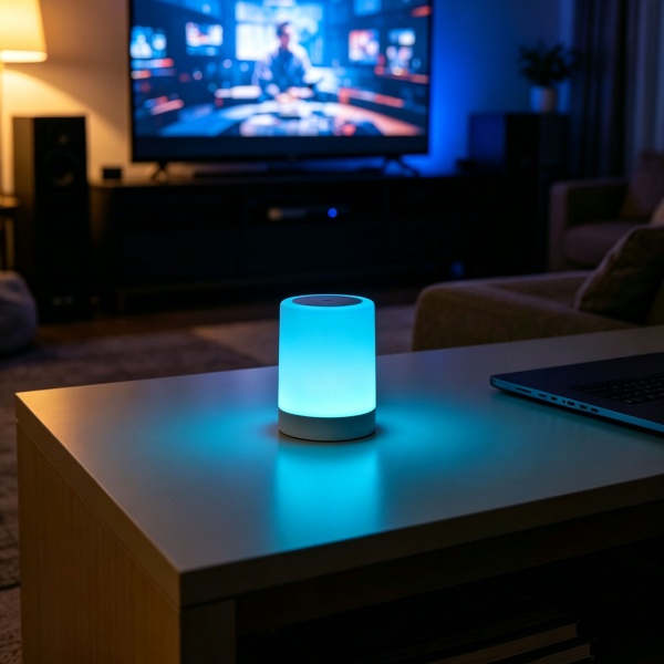 2er-Set Akku Tischlampe mit Touch-Steuerung, 6 bunten Lichtfarben und Warmweiss, Bequemes Laden per USB-C, Praktischer integrierter Bügel zum Aufhängen