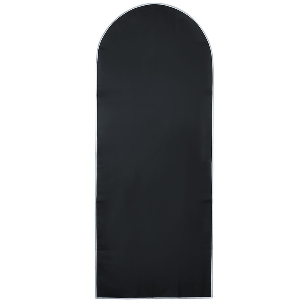 2er-Set Kleiderschutzhüllen Schwarz mit Reissverschluss und Sichtfenster Kleidersack für Anzüge Kostüme Kleider Schutzhülle mit Kleiderbügelöffnung