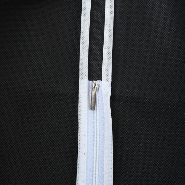 2er-Set Kleiderschutzhüllen Schwarz mit Reissverschluss und Sichtfenster Kleidersack für Anzüge Kostüme Kleider Schutzhülle mit Kleiderbügelöffnung