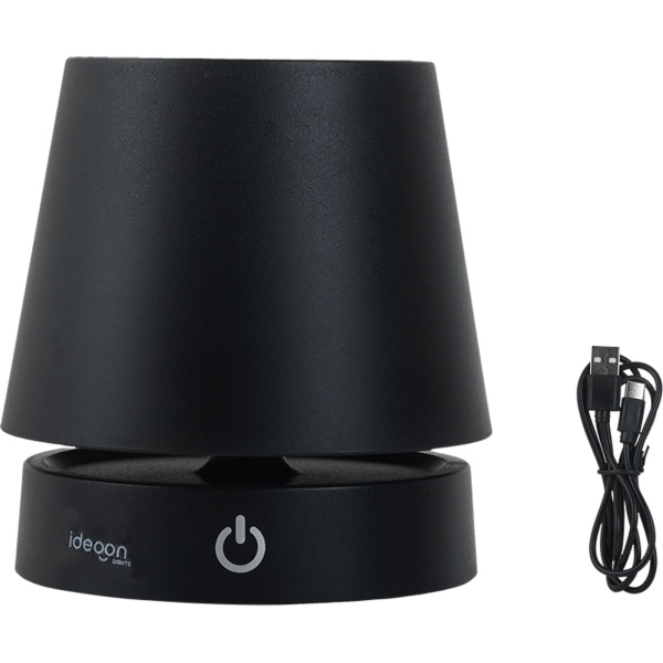 2er-Set Edle LED Tischleuchte dimmbar & aufladbar: Akku Nachttischlampe modern, Höhe verstellbar, warmweiss - kabellose Leselampe in Edelstahl-Design