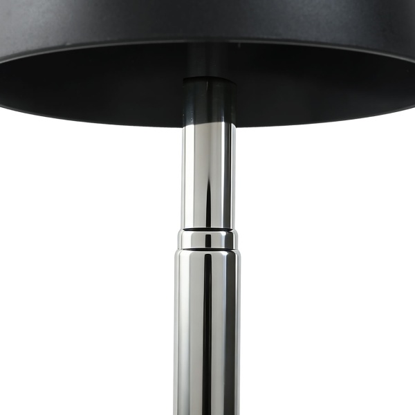 2er-Set Edle LED Tischleuchte dimmbar & aufladbar: Akku Nachttischlampe modern, Höhe verstellbar, warmweiss - kabellose Leselampe in Edelstahl-Design