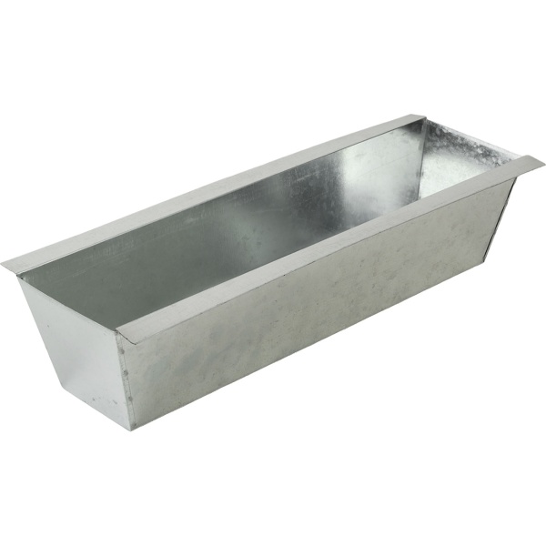 Premium Pflanzkasten für Europaletten aus verzinktem Metall, Paletteneinsatz mit 3 Ablauflöchern, Blumenkasten für Palettenmöbel, Silber