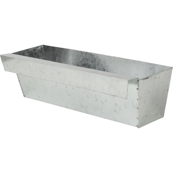 6er-Set Premium Pflanzkasten für Europaletten mit Hängeschiene aus verzinktem Metall,  Paletteneinsatz & Balkonkasten für Geländer bis 2,5 cm Breite, Silber