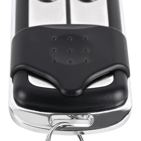 2er-Set Funk Handsender 433,92 MHz für Fixed Code Garagentore, 2-Kanal Fernbedienung programmierbar, AM/FM Modulation, inklusive Schlüsselanhänger