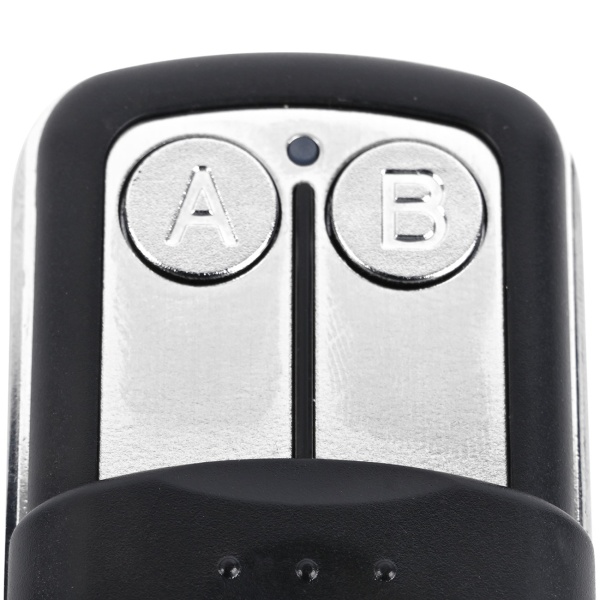 2er-Set Funk Handsender 433,92 MHz für Fixed Code Garagentore, 2-Kanal Fernbedienung programmierbar, AM/FM Modulation, inklusive Schlüsselanhänger