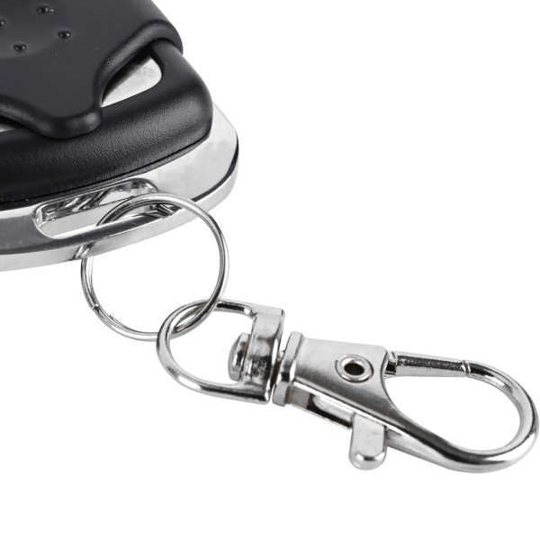 2er-Set Funk Handsender 433,92 MHz für Fixed Code Garagentore, 2-Kanal Fernbedienung programmierbar, AM/FM Modulation, inklusive Schlüsselanhänger