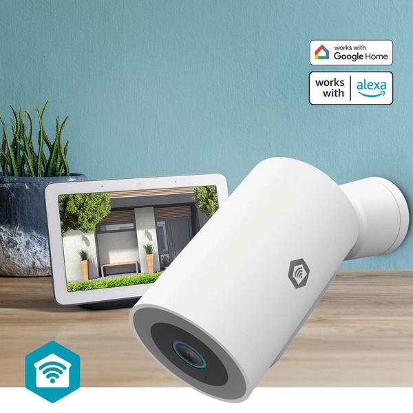 SmartLife Überwachungskamera Outdoor 3MP Full HD 1296p – WLAN IP Kamera weiss, wetterfest und leistungsstark für sichere Hausüberwachung