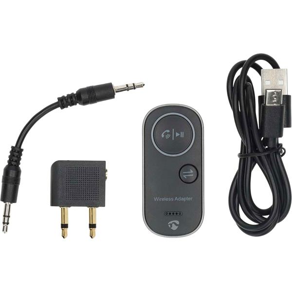 Mobiler Bluetooth 5.4 Audio Adapter 2-in-1 – Transmitter & Receiver für Flugzeug, Auto & Stereoanlage – Niedrige Latenz, Dual Pairing, 10 Std. Akku