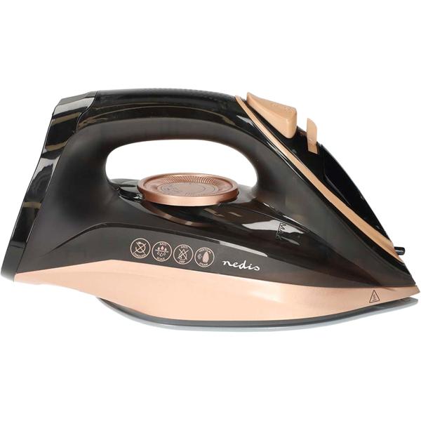 Kabelloses Dampfbügeleisen 2200W – Keramik-Bügelsohle kratzfest, schwarz-kupfer Design für mühelose Bügelfreiheit