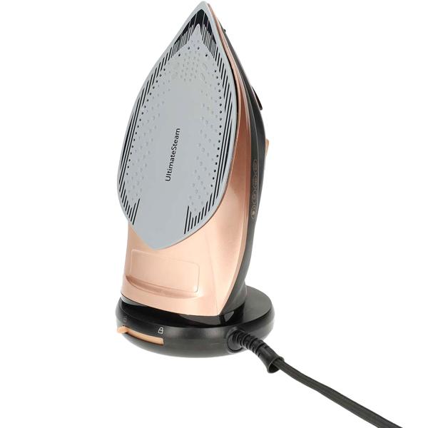 Kabelloses Dampfbügeleisen 2200W – Keramik-Bügelsohle kratzfest, schwarz-kupfer Design für mühelose Bügelfreiheit