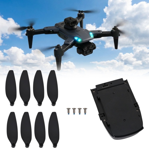 Ersatzteil-Set für GPS Drohne CH11603 - mit kraftvollem 3000 mAh / 7,4 V Ersatz-Akku und 4 hochwertigen Propellerpaaren als Ersatz-Rotoren