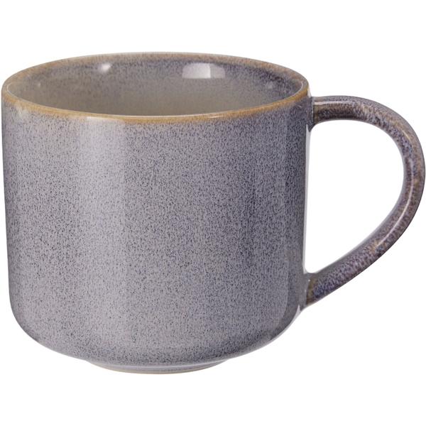 Elegantes 4er-Set Steinzeug Becher 332ml - Hochwertiges Keramik Geschirr in Blau - Perfekt für Kaffee, Kakao, Tees, u.v.m.