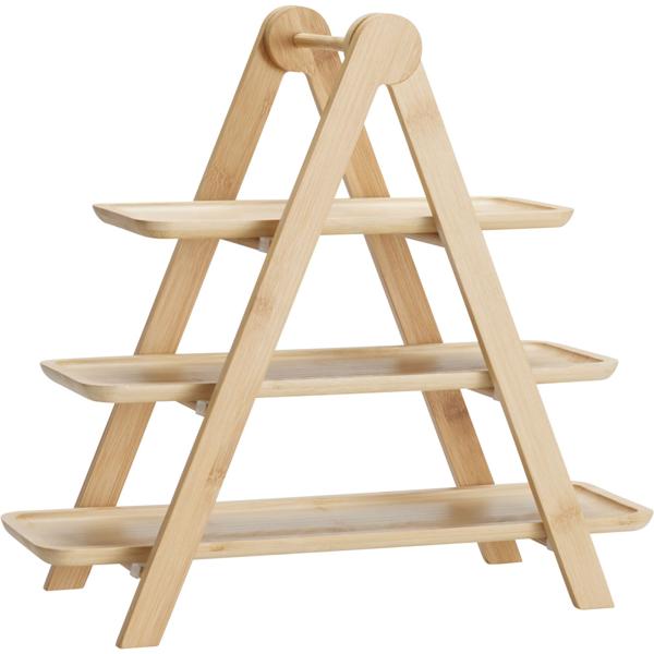 Bambus Etagere 3-Stöckig: Edles Servierbrett, Kuchenständer & Buffet Präsentation – Stabil, Modern & Natürlich – Perfekt für Gebäck, Snacks & Deko