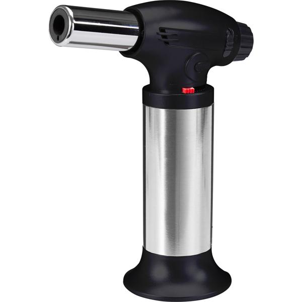 Profi Crème Brûlée Brenner: Starker Jet-Flammierbrenner zum Karamellisieren von Creme Brulee, Flambieren & Anzünden. - Mit sicherem Standfuss