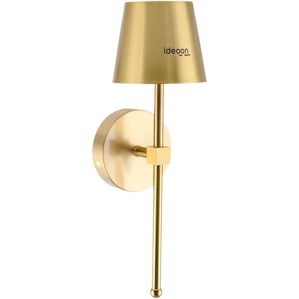 Elegante LED Wandleuchte kabellos mit Fernbedienung: Akku Wandlampe dimmbar in Gold, USB aufladbar mit Timer & Touch-Sensor