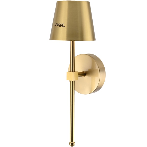 Elegante LED Wandleuchte kabellos mit Fernbedienung: Akku Wandlampe dimmbar in Gold, USB aufladbar mit Timer & Touch-Sensor