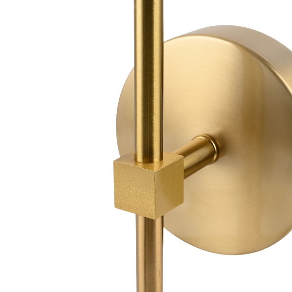 Elegante LED Wandleuchte kabellos mit Fernbedienung: Akku Wandlampe dimmbar in Gold, USB aufladbar mit Timer & Touch-Sensor