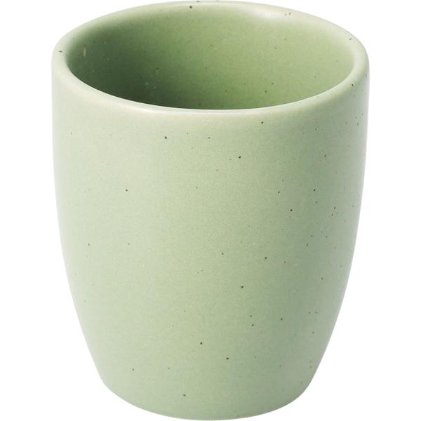 4er Becher Set Steingut 180ml, 4 Farben - Rustikale Kaffeebecher & Teetassen ohne Henkel für Heissgetränke, Kaffee & Espresso