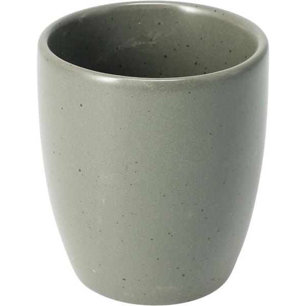 4er Becher Set Steingut 180ml, 4 Farben - Rustikale Kaffeebecher & Teetassen ohne Henkel für Heissgetränke, Kaffee & Espresso