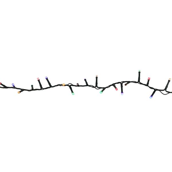 LED Solar Lichterkette 768 LEDs, 5,6m, 13 Funktionen, Fernbedienung & Timer - USB-ladebar, buntes Licht für Garten, Balkon & Terrasse