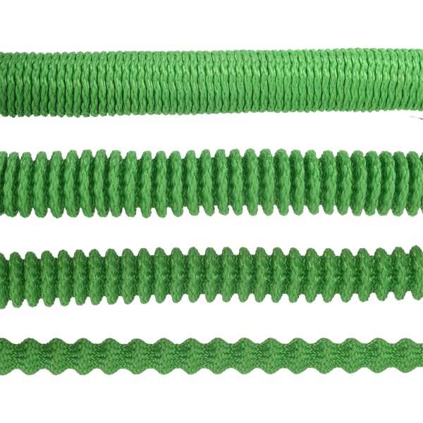 Dehnbarer Gartenschlauch 10 bis 30m mit Alu-Anschlüssen, Flexibler Wasserschlauch UV-beständig, 3-fache Ausdehnung, 3/4 Zoll Gold-Aluminium Gewinde