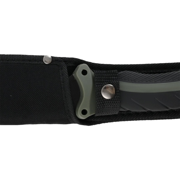 Survival Set - Beil, Messer & Machete mit 3 Gürtelscheiden, Wetzstein & Profi-Feuerstahl inklusive Flaschenöffner und Messskala für Outdoor