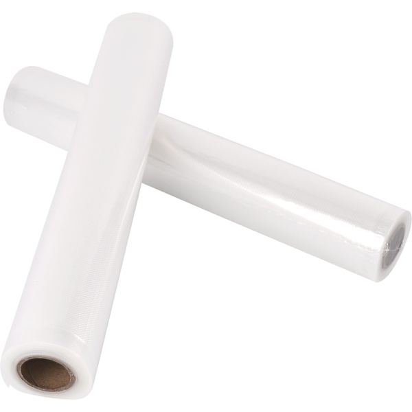 Vakuumierfolien Rollen 28x300cm Profi-Set – 2 Rollen Vakuumierschläuche für länger haltbare & frische Lebensmittel - Schutz vor Gefrierbrand