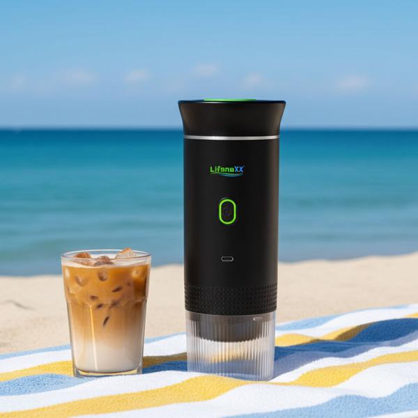 Perfekter, tragbarer Espresso überall: Espresso To Go Akku-Kaffeemaschine für Camping, Reise & Büro – Für Kapsel und Pulver – Luxuriöser Genuss
