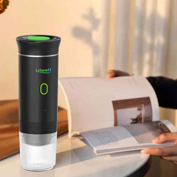 Perfekter, tragbarer Espresso überall: Espresso To Go Akku-Kaffeemaschine für Camping, Reise & Büro – Für Kapsel und Pulver – Luxuriöser Genuss