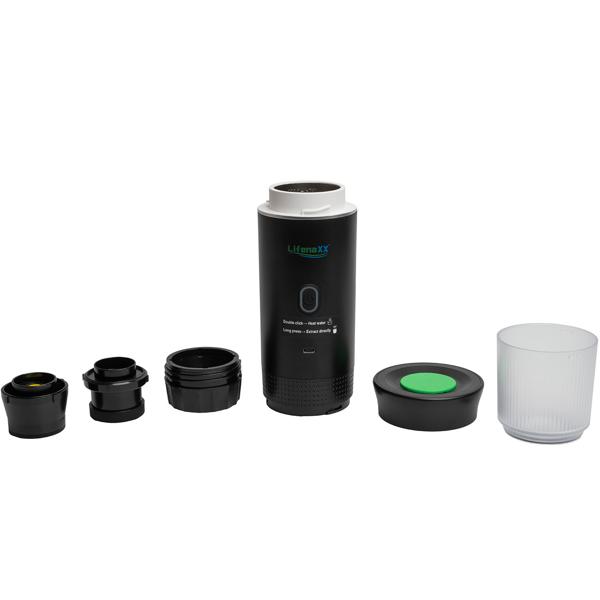 Perfekter, tragbarer Espresso überall: Espresso To Go Akku-Kaffeemaschine für Camping, Reise & Büro – Für Kapsel und Pulver – Luxuriöser Genuss