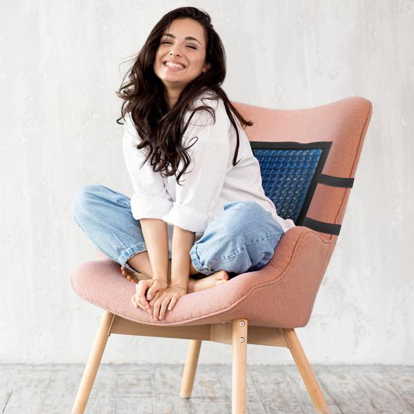 Komfort Gel-Sitzkissen, ergonomisch – Kühles Wabenkissen für bessere Haltung & Druckentlastung – Ideal für Büro, Auto, Rollstuhl