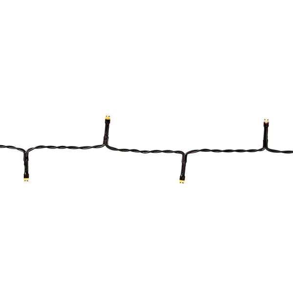 Festliche LED Lichterkette, warmweiss – 3,6m, 48 LEDs, Timer & 7 tolle Effekte. Ideal für Innen & Aussen - Perfekt für Deko, Weihnachten, Party