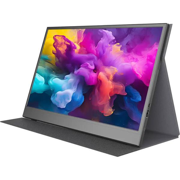 15,6 Zoll Full HD IPS Tragbarer Monitor – Ultrakompakter Bildschirm für Laptop, Mac, PS5, Xbox & Smartphone – Perfekt für Gaming, Reisen, Home Office
