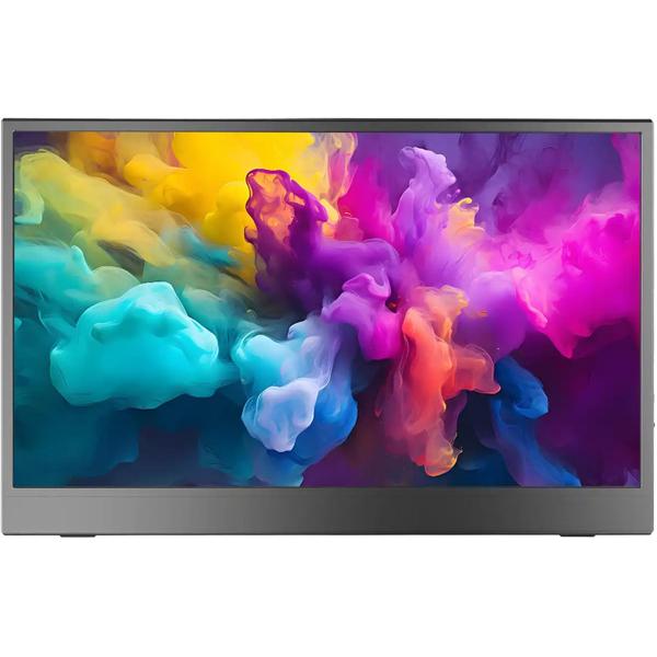 15,6 Zoll Full HD IPS Tragbarer Monitor – Ultrakompakter Bildschirm für Laptop, Mac, PS5, Xbox & Smartphone – Perfekt für Gaming, Reisen, Home Office