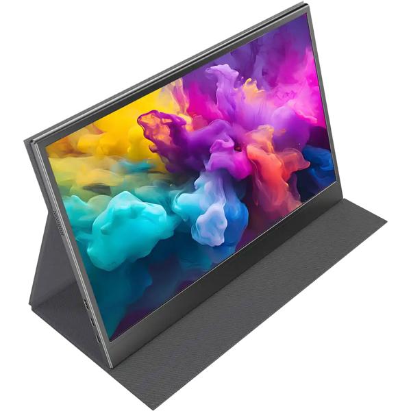 15,6 Zoll Full HD IPS Tragbarer Monitor – Ultrakompakter Bildschirm für Laptop, Mac, PS5, Xbox & Smartphone – Perfekt für Gaming, Reisen, Home Office