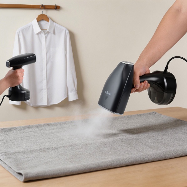 Hand-Dampfglätter mit 1900W, 300ml Wassertank, 30g/Min Dampf, 3 Stufen, inklusive 2 Aufsätzen & Handschuh, Dampfbürste