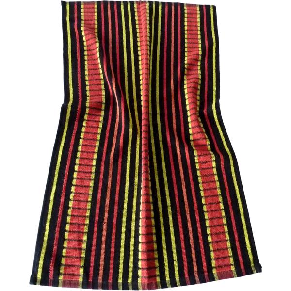 Grubentuch 100% Baumwolle: Saugstarkes Geschirrtuch & Mehrzwecktuch, rot-schwarz - Robustes Trockentuch für Haushalt & Gastronomie