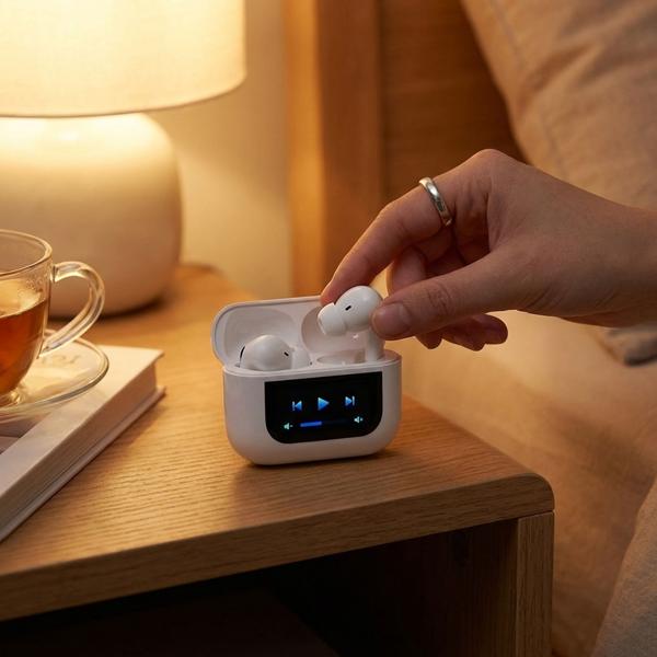 Kabellose In-Ear-Kopfhörer Bluetooth 5.4, Aktive Geräuschunterdrückung, LED-Display, 400mAh Case - Perfekt für Sport, Büro, Zuhause & unterwegs