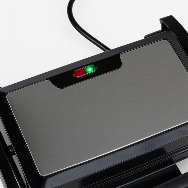 Mobiler 12V Kontaktgrill für Auto, Lkw & Camper: 120W Elektro-Grill, ideal für Sandwiches, Fleisch & Snacks unterwegs – kompakt, schnell & leicht